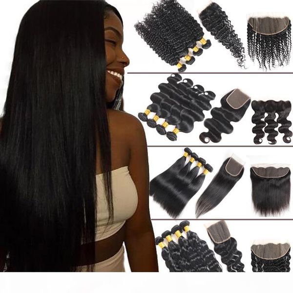 8a straight brazilian human hair 4 bundles with closure body deep water wave virgin hair bundles with lace frontal kinky curly extensions, Black;brown
8a straight brazilian human hair 4 bundles with closure body deep water wave virgin hair bundles with lace frontal kinky curly extensions, Black;brown