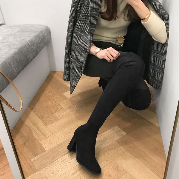 autumn female four inches/six inches thin high fashion on knee high-heeled boots woman size 33-42 zwip, Black
autumn female four inches/six inches thin high fashion on knee high-heeled boots woman size 33-42 zwip, Black