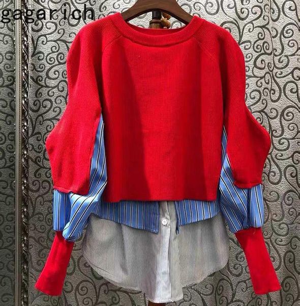 gagarich women sweater 2021 spring autumn korean chic ins simple casual girls shirt stitching fake two-piece design pullovers, White;black
gagarich women sweater 2021 spring autumn korean chic ins simple casual girls shirt stitching fake two-piece design pullovers, White;black