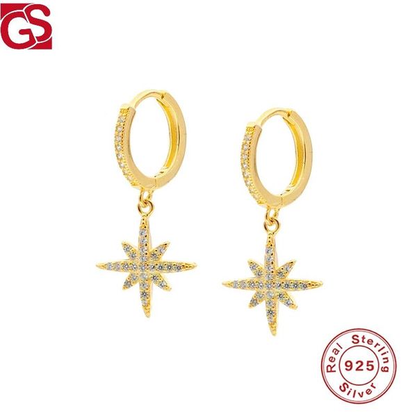 gs 1 pair luxury huggie earrings for party anise star hanging hoop earring for women fashion boucle oreille femme fine jewelry, Golden;silver
gs 1 pair luxury huggie earrings for party anise star hanging hoop earring for women fashion boucle oreille femme fine jewelry, Golden;silver