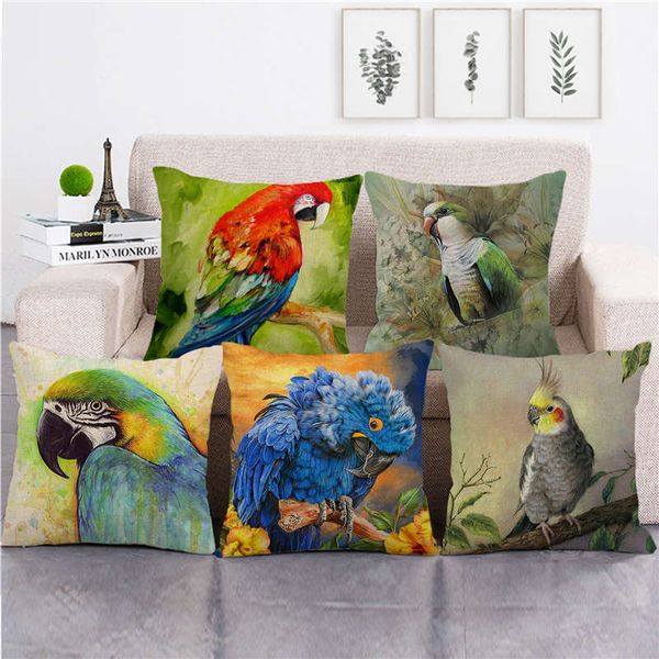 45cm*45cm colorful bird macaw throw cushion cover linen/cotton sofa pillow cover decorative pillow case
45cm*45cm colorful bird macaw throw cushion cover linen/cotton sofa pillow cover decorative pillow case