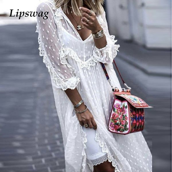 women casual long sleeve loose maxi dress summer v-neck beach long dress spring see-through mesh lace party dress vestidoshigh quality, Black;gray
women casual long sleeve loose maxi dress summer v-neck beach long dress spring see-through mesh lace party dress vestidoshigh quality, Black;gray