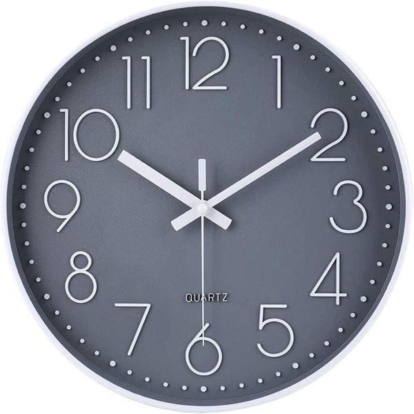 wall clocks 14 inch non-ticking clock silent battery operated round modern simple style decor (gray)
wall clocks 14 inch non-ticking clock silent battery operated round modern simple style decor (gray)