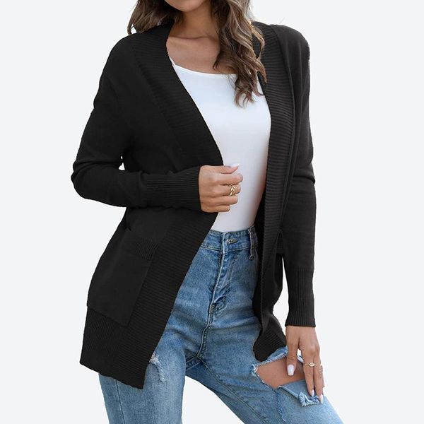 women's knits & tees solid color slim knitting cardigans with pockets female casual lightweight open front cardigan sweaters coats, White
women's knits & tees solid color slim knitting cardigans with pockets female casual lightweight open front cardigan sweaters coats, White