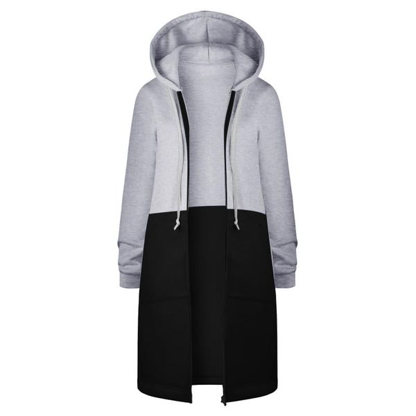 women's jackets womens 2021 bicolor spliced jacket long sleeve ladies simple printed zip hooded straight coat for autumn clothes chaque, Black;brown
women's jackets womens 2021 bicolor spliced jacket long sleeve ladies simple printed zip hooded straight coat for autumn clothes chaque, Black;brown