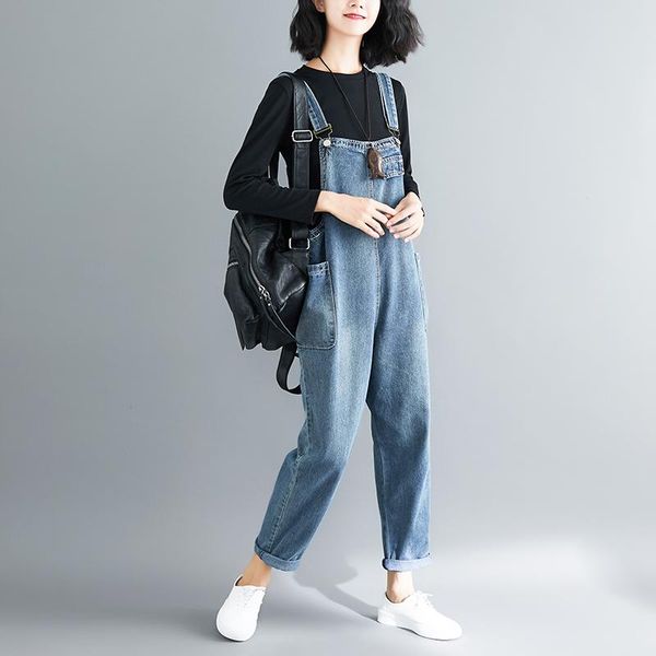 women's jumpsuits & rompers baggy jean jumpsuit women plus size big pockets wide leg denim overalls bib cowboy pants tooling suspender, Black;white
women's jumpsuits & rompers baggy jean jumpsuit women plus size big pockets wide leg denim overalls bib cowboy pants tooling suspender, Black;white