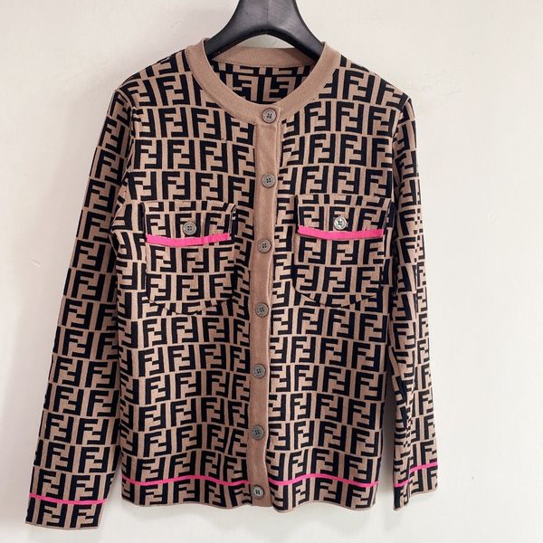 2021 autumn milan runway sweaters o neck long sleeve high end jacquard cardigan women's designer clothing 0831-4, White;black
2021 autumn milan runway sweaters o neck long sleeve high end jacquard cardigan women's designer clothing 0831-4, White;black