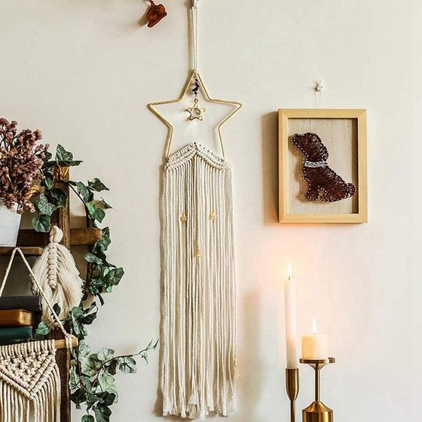 handmade star woven cotton dream catcher boho macrame wall hanging tapestry bedroom dorm decor party wedding ornament
handmade star woven cotton dream catcher boho macrame wall hanging tapestry bedroom dorm decor party wedding ornament