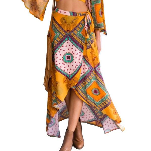 skirts 2021 women's vintage long skirt fashion high waist wrap midi beach casual boho india trumpet bind belt, Black
skirts 2021 women's vintage long skirt fashion high waist wrap midi beach casual boho india trumpet bind belt, Black