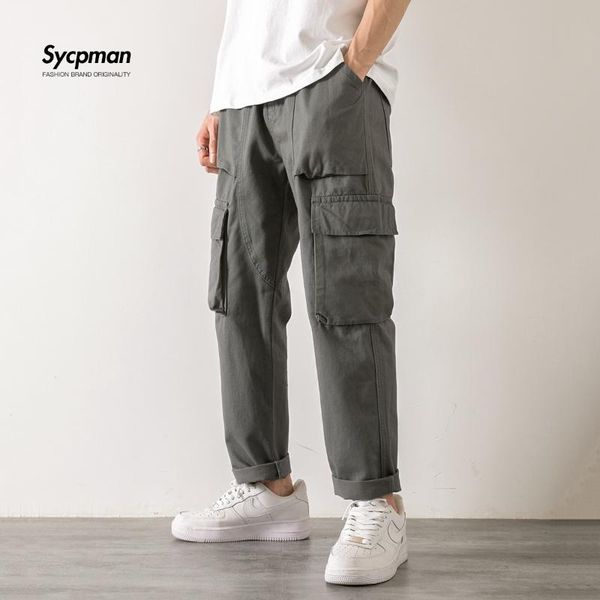 men's pants overalls men pure cotton washed tide brand straight military green slim with multiple pockets, Black
men's pants overalls men pure cotton washed tide brand straight military green slim with multiple pockets, Black