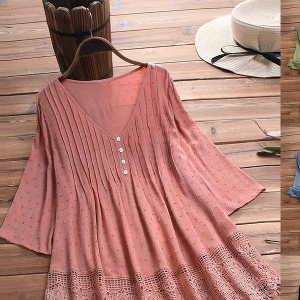 vintage cotton and linen blouse women ruffled three quarter lace v neck shirt blouse plus size 5xl clothes 40, White
vintage cotton and linen blouse women ruffled three quarter lace v neck shirt blouse plus size 5xl clothes 40, White