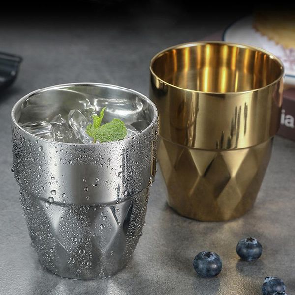 mugs 2-piece 18/8 stainless steel coffee mug cup, 11 oz double walled insulated tumbler drinkware - silver/gold
mugs 2-piece 18/8 stainless steel coffee mug cup, 11 oz double walled insulated tumbler drinkware - silver/gold
