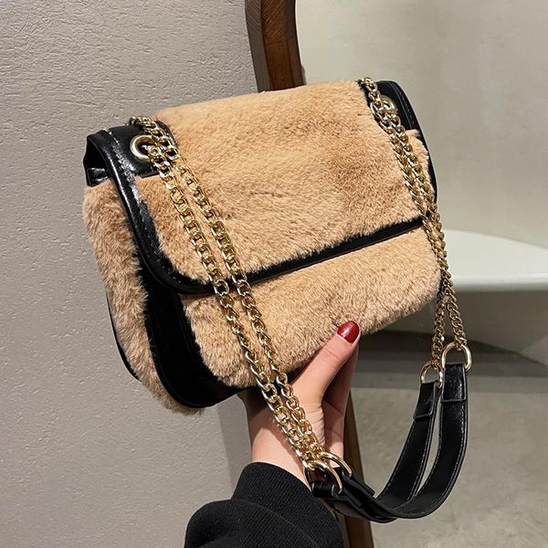 evening bags faux fur flap armpit bag 2021 winter high-quality soft plush women's designer handbag contrast color shoulder messenger
evening bags faux fur flap armpit bag 2021 winter high-quality soft plush women's designer handbag contrast color shoulder messenger