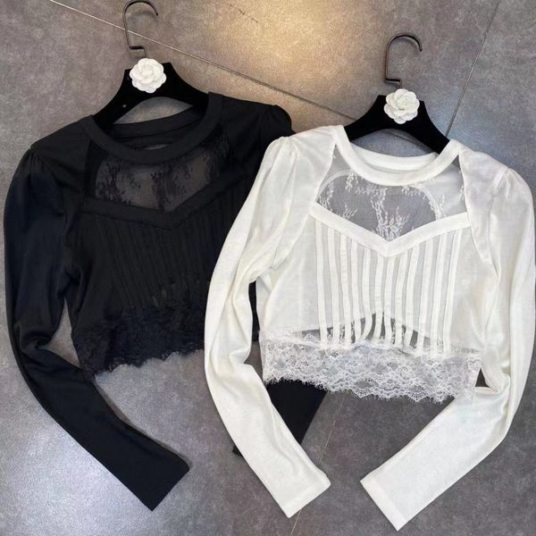 2021 Spring Fresh Arrivals Long Sleeve Shredded Lace See Through Female Blouse Top Ilqe, White
2021 Spring Fresh Arrivals Long Sleeve Shredded Lace See Through Female Blouse Top Ilqe, White