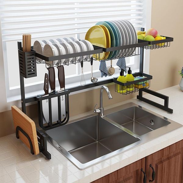 kitchen storage & organization sink antirust stainless steel multifunctional shelving bowls and dishes device
kitchen storage & organization sink antirust stainless steel multifunctional shelving bowls and dishes device