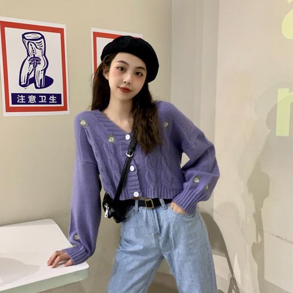 women's sweaters v-neck cardigan shirt, wild and loose design, long sleeve, outdoor clothing, spring fashion yp3a, White;black
women's sweaters v-neck cardigan shirt, wild and loose design, long sleeve, outdoor clothing, spring fashion yp3a, White;black