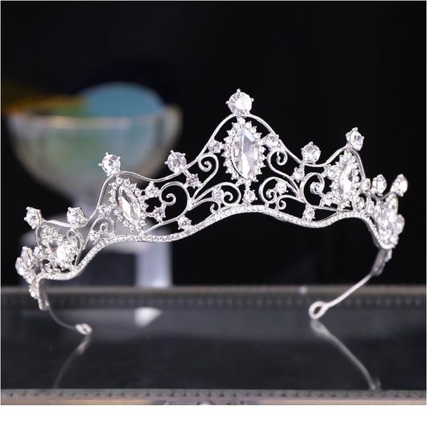 trendy wedding crown silver color baroque rhinestone crystal crown bridal headpiece jewelry prom crown wedding hair acc qylbao
trendy wedding crown silver color baroque rhinestone crystal crown bridal headpiece jewelry prom crown wedding hair acc qylbao