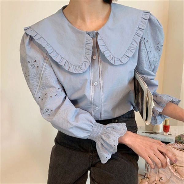 dollar necklace long sleeve blouse drapeated single breast blushes spring 2021 new loose solid ol female shirt e42e, Black
dollar necklace long sleeve blouse drapeated single breast blushes spring 2021 new loose solid ol female shirt e42e, Black