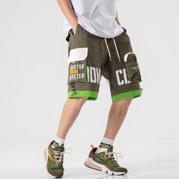 men's shorts 2021 summer male cargo color block fashion joggers hip hop streetwear elastic waist casual, White;black
men's shorts 2021 summer male cargo color block fashion joggers hip hop streetwear elastic waist casual, White;black