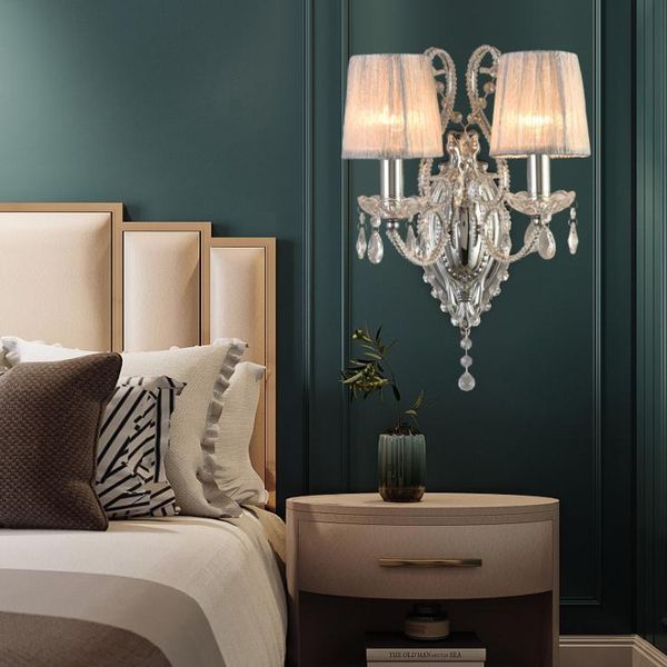 wall lamp european crystal living room background corridor el engineering bedroom bedside
wall lamp european crystal living room background corridor el engineering bedroom bedside