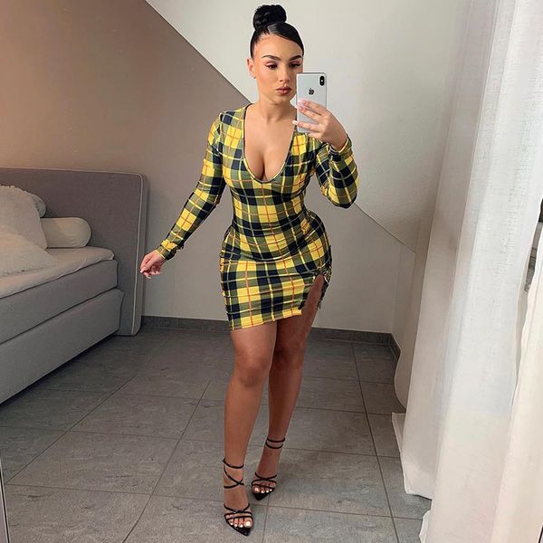 yellow plaid print bodycon dress women club wear irregular side split long sleeve micro mini dresses d82-be17, Black;gray
yellow plaid print bodycon dress women club wear irregular side split long sleeve micro mini dresses d82-be17, Black;gray