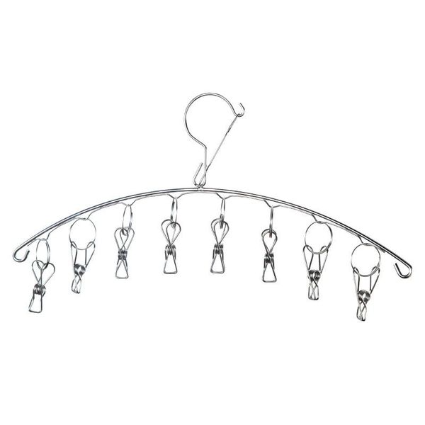 hangers & racks stainless steel multi-function curved windproof hanger 6/8/10/20 clips clothes clip with anti wind lock
hangers & racks stainless steel multi-function curved windproof hanger 6/8/10/20 clips clothes clip with anti wind lock