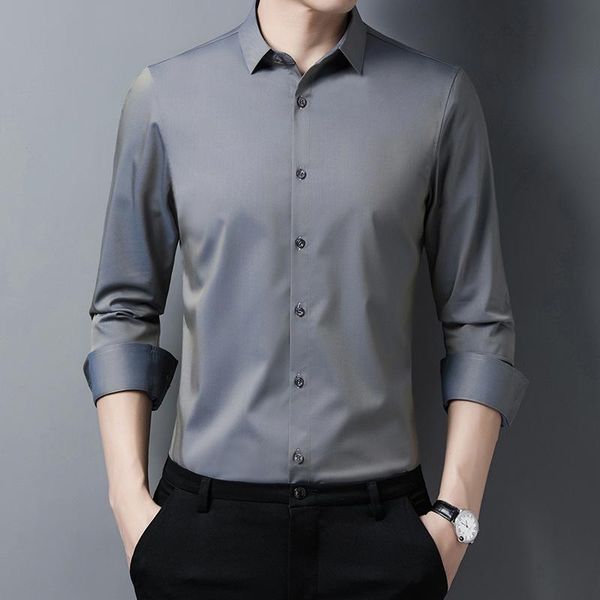 men's casual shirts oimg 2021 spring and autumn long-sleeved shirts, youth business lapel solid color thin non-iron, White;black
men's casual shirts oimg 2021 spring and autumn long-sleeved shirts, youth business lapel solid color thin non-iron, White;black