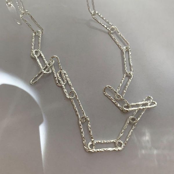 chains meyrroyu 925 sterling silver women's necklace korean fashion design geometric jewelry accessories 2021
chains meyrroyu 925 sterling silver women's necklace korean fashion design geometric jewelry accessories 2021