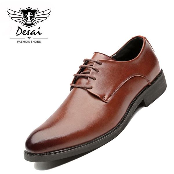 dress shoes men's british style pointed toe business formal fashion korean casual men lace-up genuine leather, Black
dress shoes men's british style pointed toe business formal fashion korean casual men lace-up genuine leather, Black