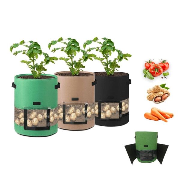 gallon balcony garden plant grow bag potato tomato vegetable flower pot planter non woven planting container planters & pots
gallon balcony garden plant grow bag potato tomato vegetable flower pot planter non woven planting container planters & pots
