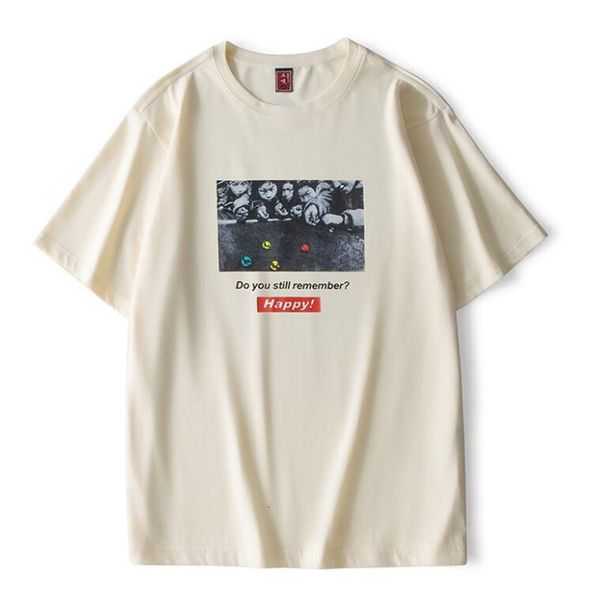 2021 summer new short men's nostalgic printing childhood fun personality half sleeve loose cotton round neck t-shirt for xgvd, White
2021 summer new short men's nostalgic printing childhood fun personality half sleeve loose cotton round neck t-shirt for xgvd, White