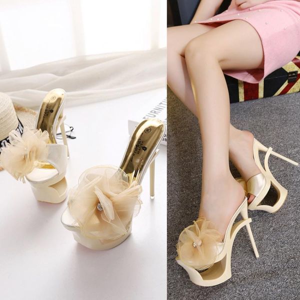 dress shoes summer women super high heels waterproof platform sandals diamond chiffon flowers thin heel pumps nightclub female, Black
dress shoes summer women super high heels waterproof platform sandals diamond chiffon flowers thin heel pumps nightclub female, Black