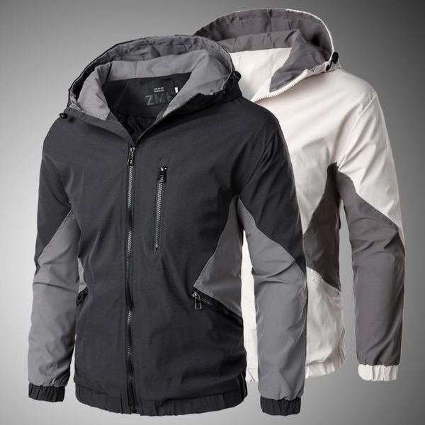 men's tracksuits hooded zipper jacket men streetwear 2021 autumn bomber windbreaker mens sportswear coat slim fit outwear jackets, Gray
men's tracksuits hooded zipper jacket men streetwear 2021 autumn bomber windbreaker mens sportswear coat slim fit outwear jackets, Gray