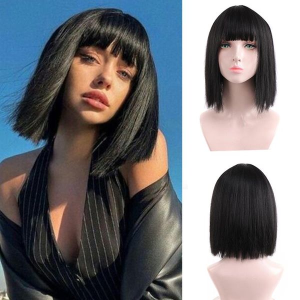 synthetic wigs houyan women's black short straight hair middle wig cosplay party natural pink heat-resistant
synthetic wigs houyan women's black short straight hair middle wig cosplay party natural pink heat-resistant
