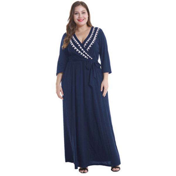 2021 new fashion casual plus elegant sukienki damskie long robe femme ete sukienka three quarter efiu, Black;gray
2021 new fashion casual plus elegant sukienki damskie long robe femme ete sukienka three quarter efiu, Black;gray