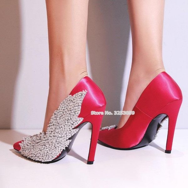 almudena women pointed toe crystal-embellished pumps pink green satin cloth glittering leaf party wedding shoes runway shoes, Black
almudena women pointed toe crystal-embellished pumps pink green satin cloth glittering leaf party wedding shoes runway shoes, Black