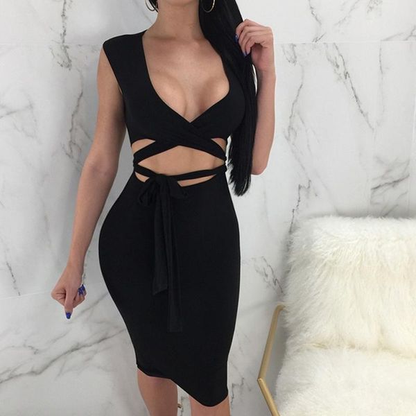 summer women bandage sleeveless halter open chest backless dress white black female sheath party casual dresses, Black;gray
summer women bandage sleeveless halter open chest backless dress white black female sheath party casual dresses, Black;gray