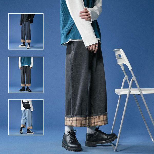 2021 new male down in a straight line black plaid/blue baggy homme classic cargo pocket biker jeans denim pants size -5xl xpu2
2021 new male down in a straight line black plaid/blue baggy homme classic cargo pocket biker jeans denim pants size -5xl xpu2