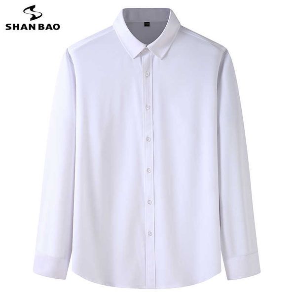 shan bao autumn micro stretch plus size loose long-sleeved shirt classic style young men's pure white shirt black red blue 210531, White;black
shan bao autumn micro stretch plus size loose long-sleeved shirt classic style young men's pure white shirt black red blue 210531, White;black