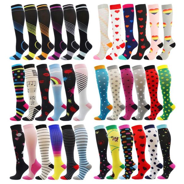 sports socks outdoor running cycling compression multi pairs men&women stockings varicose veins, Black 
sports socks outdoor running cycling compression multi pairs men&women stockings varicose veins, Black