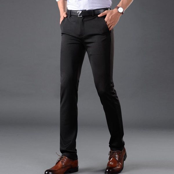 male high-end brand business fashion suit pants men's classic casual loose straight stretch trousers four seasons new clothes, White;black
male high-end brand business fashion suit pants men's classic casual loose straight stretch trousers four seasons new clothes, White;black