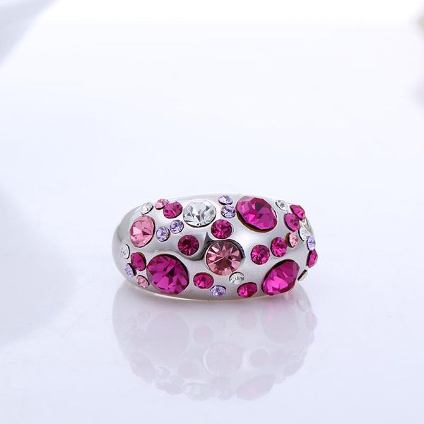 cluster rings white gold color half ball full pink crystals engagement cocktail for women anillos bague anel feminino aneis jewelry, Golden;silver
cluster rings white gold color half ball full pink crystals engagement cocktail for women anillos bague anel feminino aneis jewelry, Golden;silver