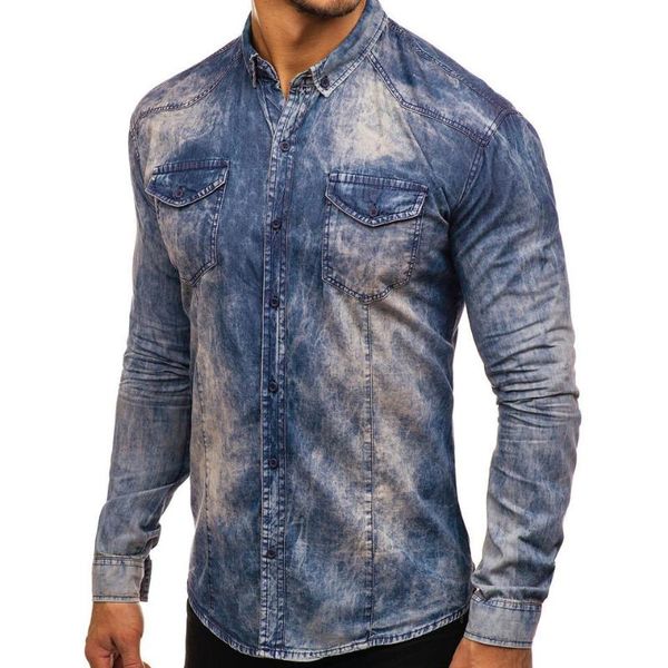 men's casual shirts 2021 simple solid color contrast long-sleeved denim shirt retro wash -xxxl at leisure time, White;black
men's casual shirts 2021 simple solid color contrast long-sleeved denim shirt retro wash -xxxl at leisure time, White;black