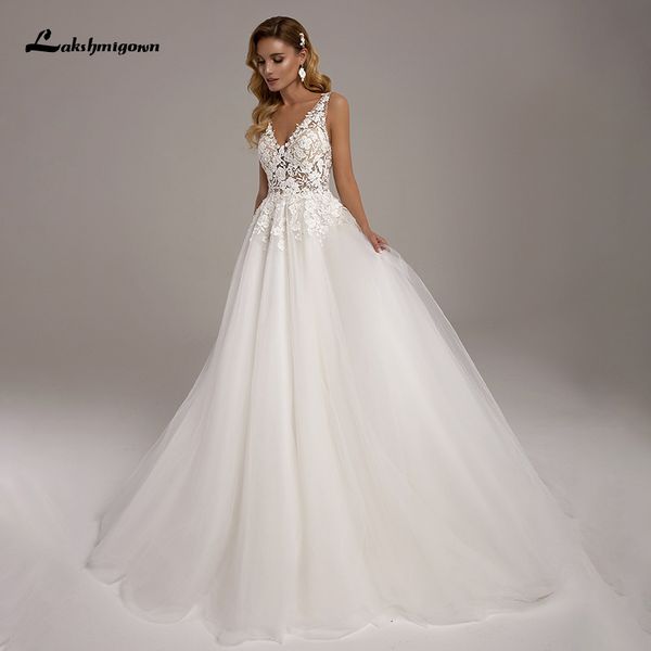 2021 new lace boho wedding with floral applique vestido novia v neck tulle a line bridal gowns robe de mariee yno1, White
2021 new lace boho wedding with floral applique vestido novia v neck tulle a line bridal gowns robe de mariee yno1, White