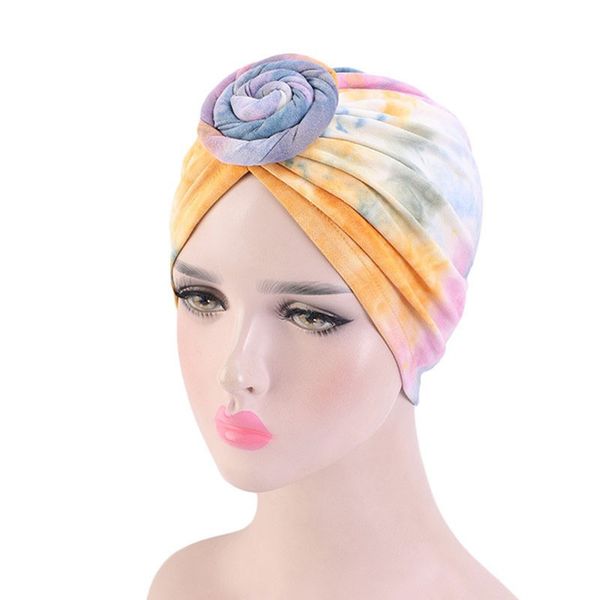 head cover soft bonnet muslim women tie dye turban pleated elastic hats fashion africa female donut multicolor headscarf cap, Blue;gray
head cover soft bonnet muslim women tie dye turban pleated elastic hats fashion africa female donut multicolor headscarf cap, Blue;gray