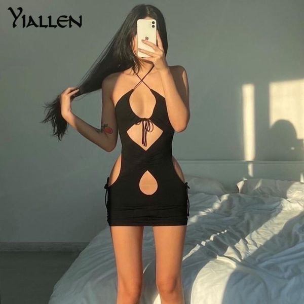 casual dresses yiallen midnight mini dress women solid sheath hollow out lace up clothing sleeveless backless female party clubwear, Black;gray
casual dresses yiallen midnight mini dress women solid sheath hollow out lace up clothing sleeveless backless female party clubwear, Black;gray