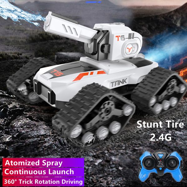 Atomized Spray Water Drop battle tank Continuous Launch RC Car 360 Degree Rotation Driving Light Stunt Remote Control Buggy Toy
Atomized Spray Water Drop battle tank Continuous Launch RC Car 360 Degree Rotation Driving Light Stunt Remote Control Buggy Toy