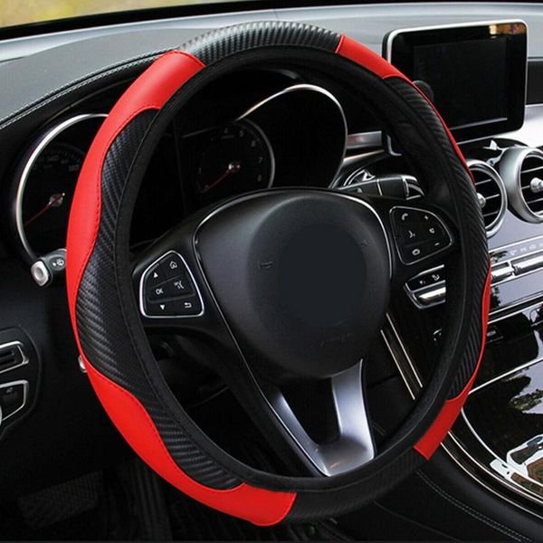 steering wheel covers 38cm universal car microfiber leather decorative protector cover black-purple black-red anti-skid interior parts
steering wheel covers 38cm universal car microfiber leather decorative protector cover black-purple black-red anti-skid interior parts