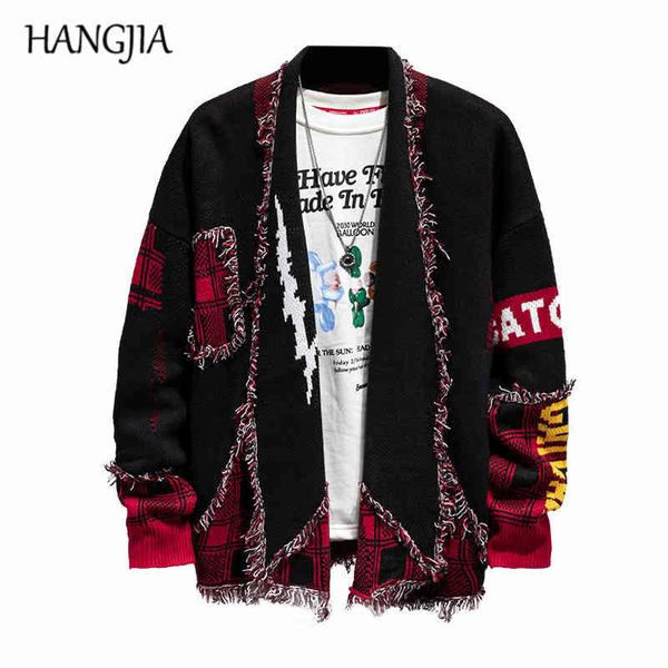 hip hop colorblock tassel cardigan sweater harajuku streetwear patch cardigans outwear men raw e plaid knitted sweaters, Black;white
hip hop colorblock tassel cardigan sweater harajuku streetwear patch cardigans outwear men raw e plaid knitted sweaters, Black;white