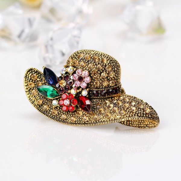 pins, brooches multicolor zircon gold color vintage hat brooch pin for woman cute jewelry gift, Gray
pins, brooches multicolor zircon gold color vintage hat brooch pin for woman cute jewelry gift, Gray